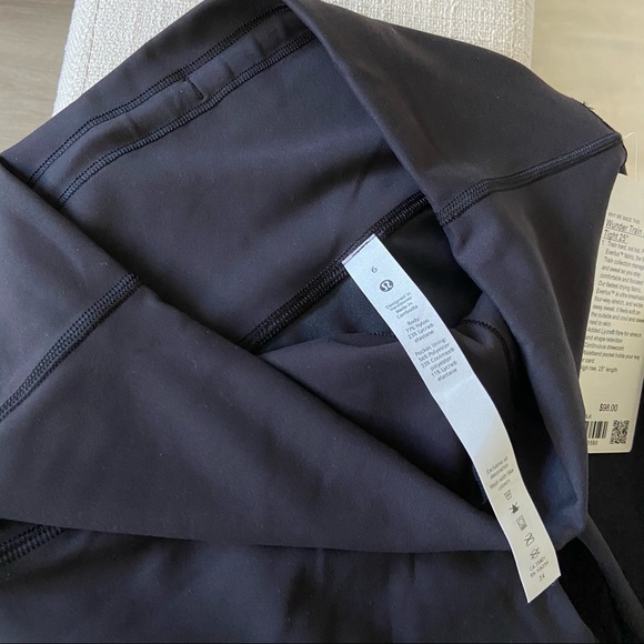 lululemon Wunder Train 25" HR Black NWT - Size 6 - Picture 7 of 7